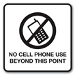 no cell phone use sign