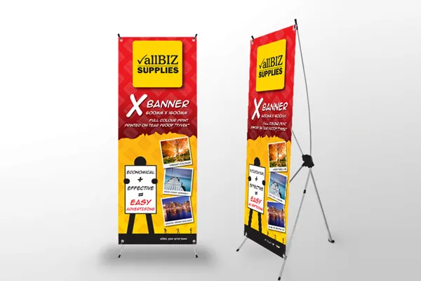 X Banner Promotional Stand