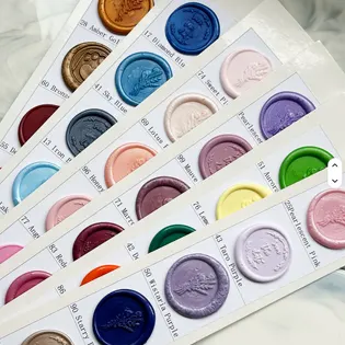 Wax Seal Sticker Colors